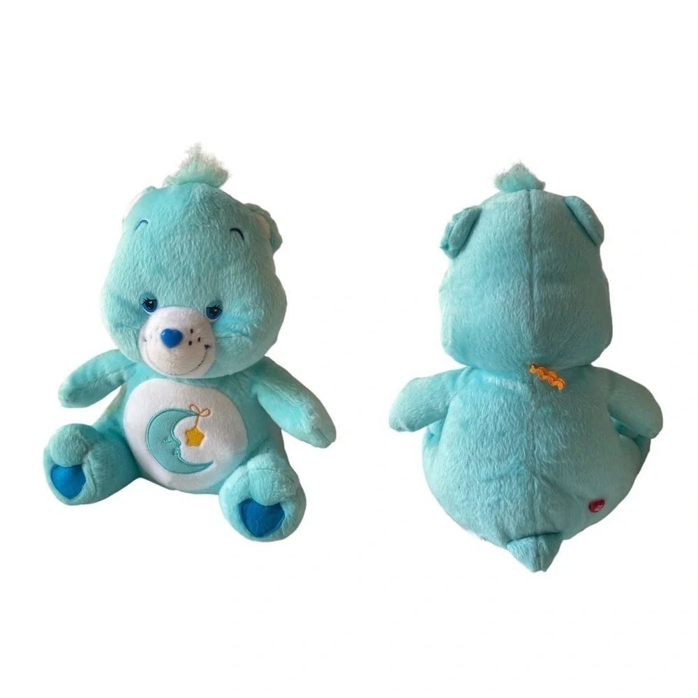 CARE BEARS 12” Blue BEDTIME Bear Plush Stuffed Animal Moon Star Nanco Plush Toy